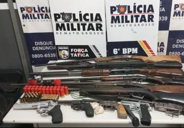 Em 2024 PM de MT apreendeu mais de 1.320 armas de fogo e simulacros