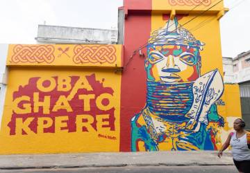 Comunidade no centro do Rio recebe festival de arte urbana