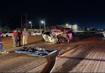 Quatro pessoas morrem em acidente com carro de aplicativo na BR-163