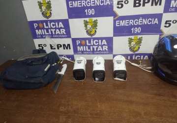 Polícia Militar prende quadrilha por furto de câmeras do Vigia Mais MT em Rondonópolis