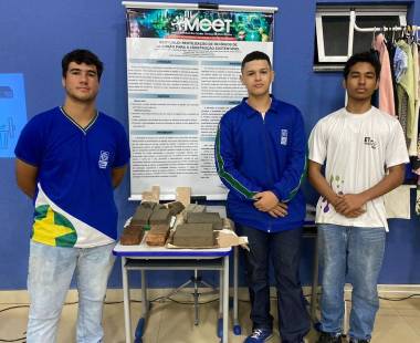 Estudantes de Campo Verde desenvolvem tijolo à base de algodão 