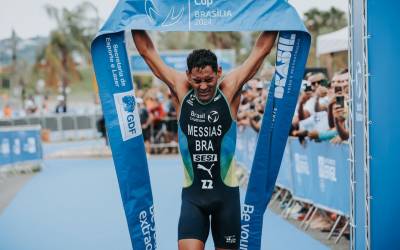 Manoel Messias ganha etapa de Brasília da Copa do Mundo de triatlo