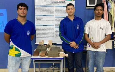 Estudantes de Campo Verde desenvolvem tijolo à base de algodão 