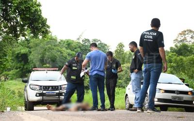 Corpo de homem é encontrado com aproximadamente 5 tiros na cabeça na Rodovia do Peixe