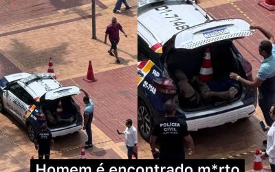 Em Cuiabá: Corpo é encontrado dentro de viatura da PM nesta segunda-feira 