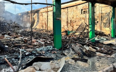 Comerciante diz ter prejuízo de R$ 5 milhões após incêndio destruir loja em MT: 'Só sobrou paredes'