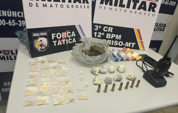 PM apreende integrante de facção criminosa por tráfico de drogas