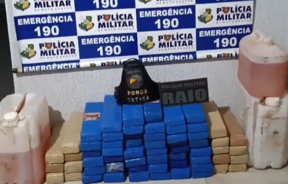 Força Tática apreende 72 quilos de maconha e conduz dois suspeitos por tráfico de drogas