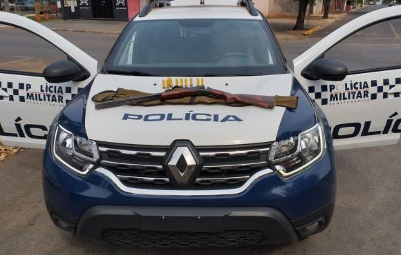 Polícia militar prende homem em flagrante suspeito por ameaça e porte ilegal de arma de fogo