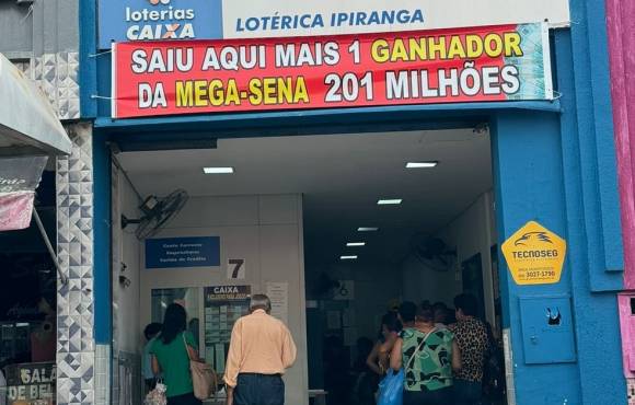 Lotérica onde bilhete de R$ 5 levou a prêmio de R$ 201 milhões tem alta de clientes após sorteio