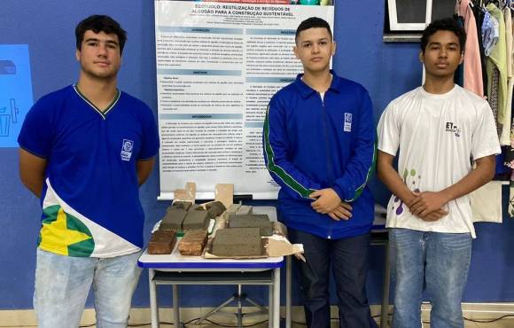 Estudantes de Campo Verde desenvolvem tijolo à base de algodão 