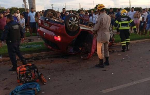 Homem morre e outros dois ficam feridos em acidente em Lucas do Rio Verde