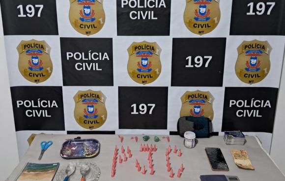 Polícia Civil flagra jovem vendendo entorpecentes em Pedra Preta