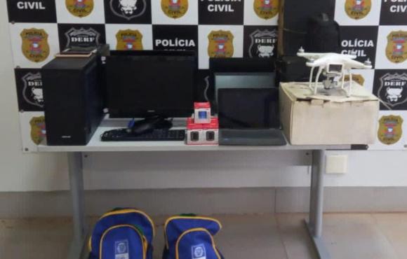 Polícia Civil recupera eletrônicos furtados de escola estadual e identifica autores